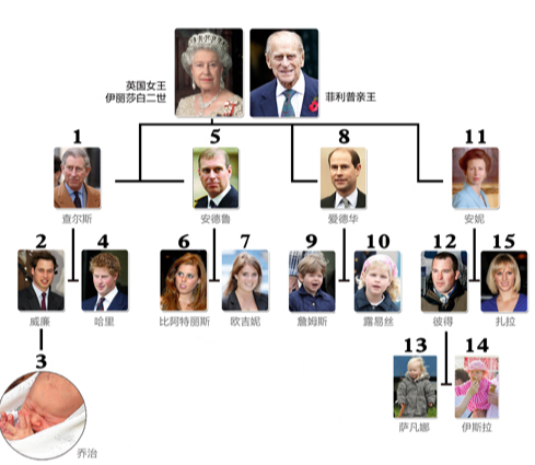 小编推荐英国王位继承顺序英国王室继承人