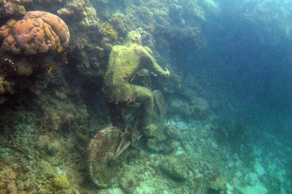 The underwater sculpture park in Grenada