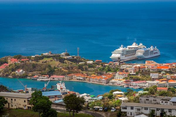 Grenada: the main port of the country is located in Saint George<em></em>'s