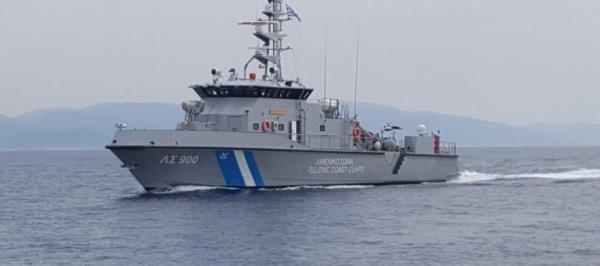 From file: A Greek coast guard vessel sails in the Mediterranean | Photo: Hellenic coast guard press release www.hcg.gr